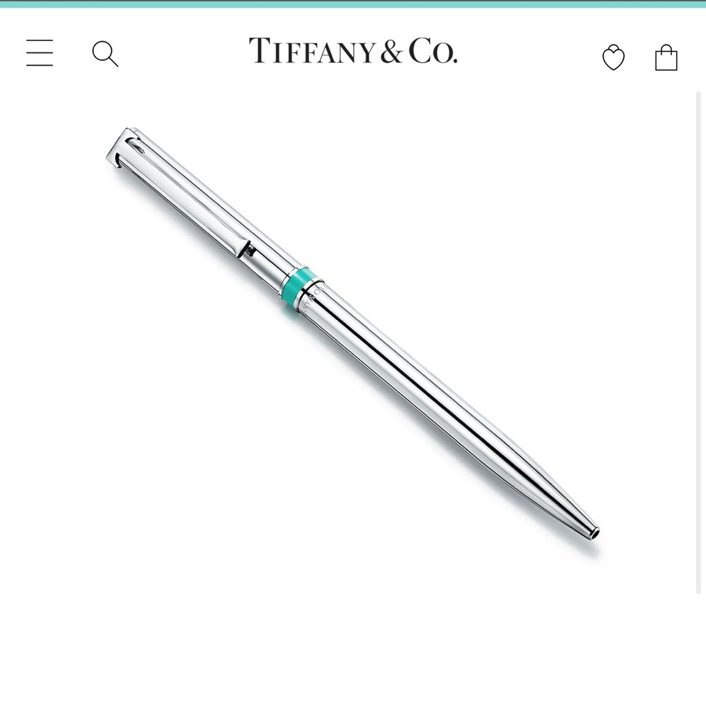 Tiffany & Co. Sterling Silver T-clip Ballpoint Pen